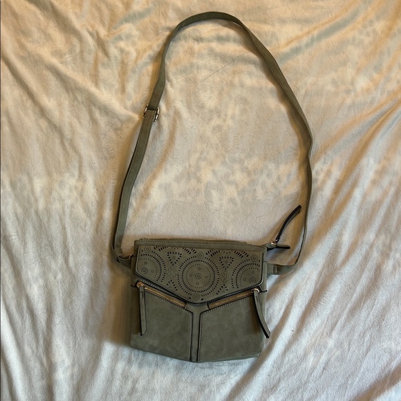Handbags - Stylish Sage/Gray Crossbody Bag